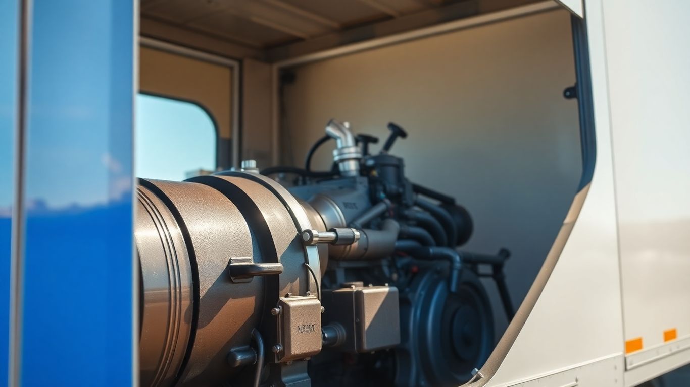 Engine on a delivery truck, Australia-wide delivery.