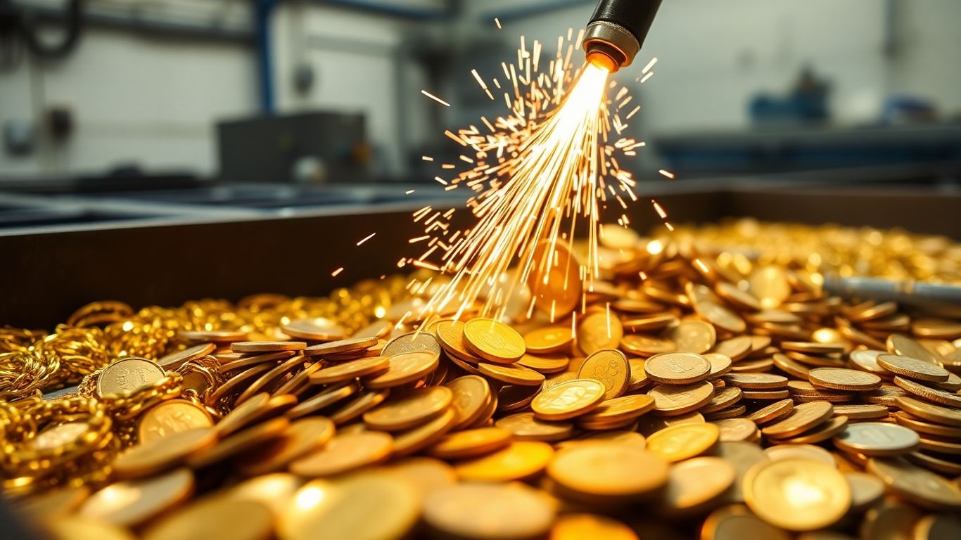 How does gold recycling contribute to waste reduction?
