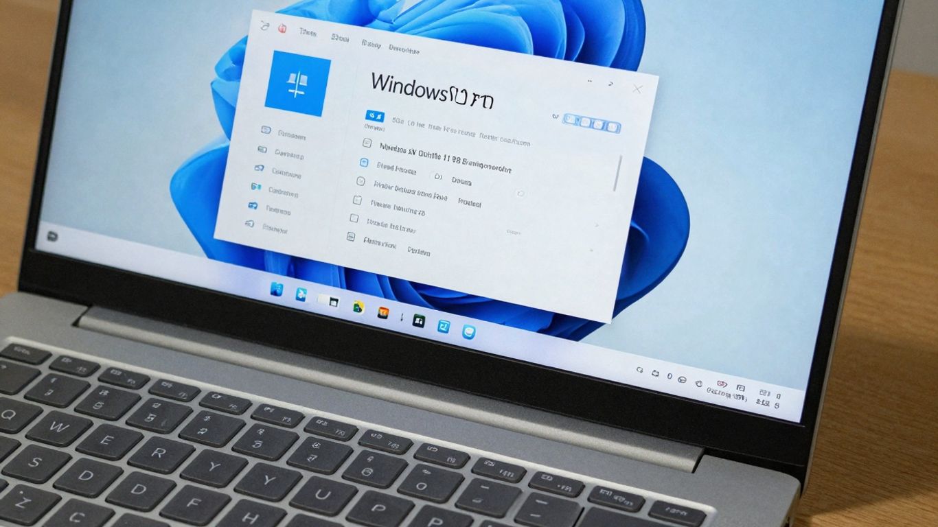 Pantalla de Windows 11 Pro en un portátil.