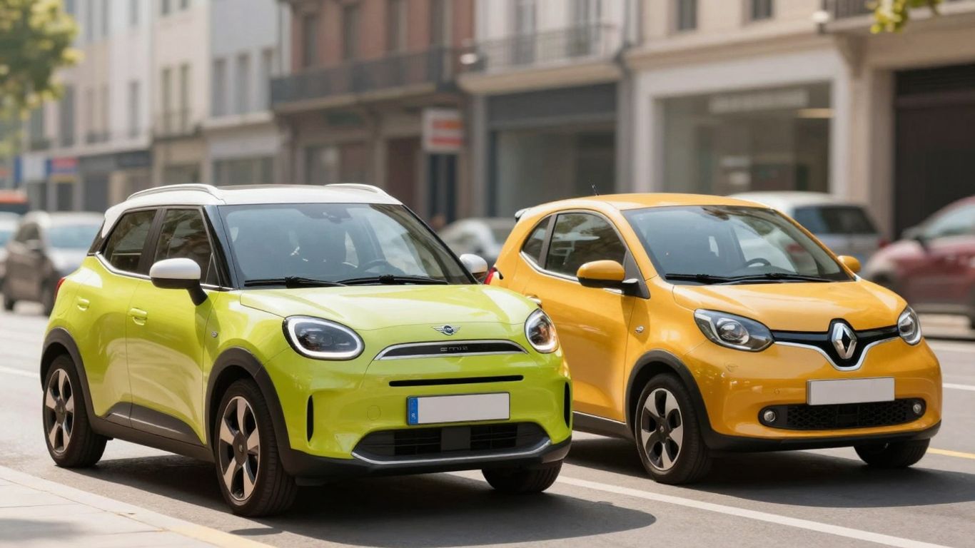 MINI Aceman and Renault Twingo electric city cars