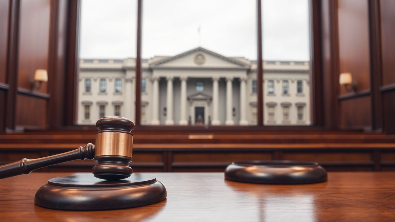 Tribunal et marteau de juge