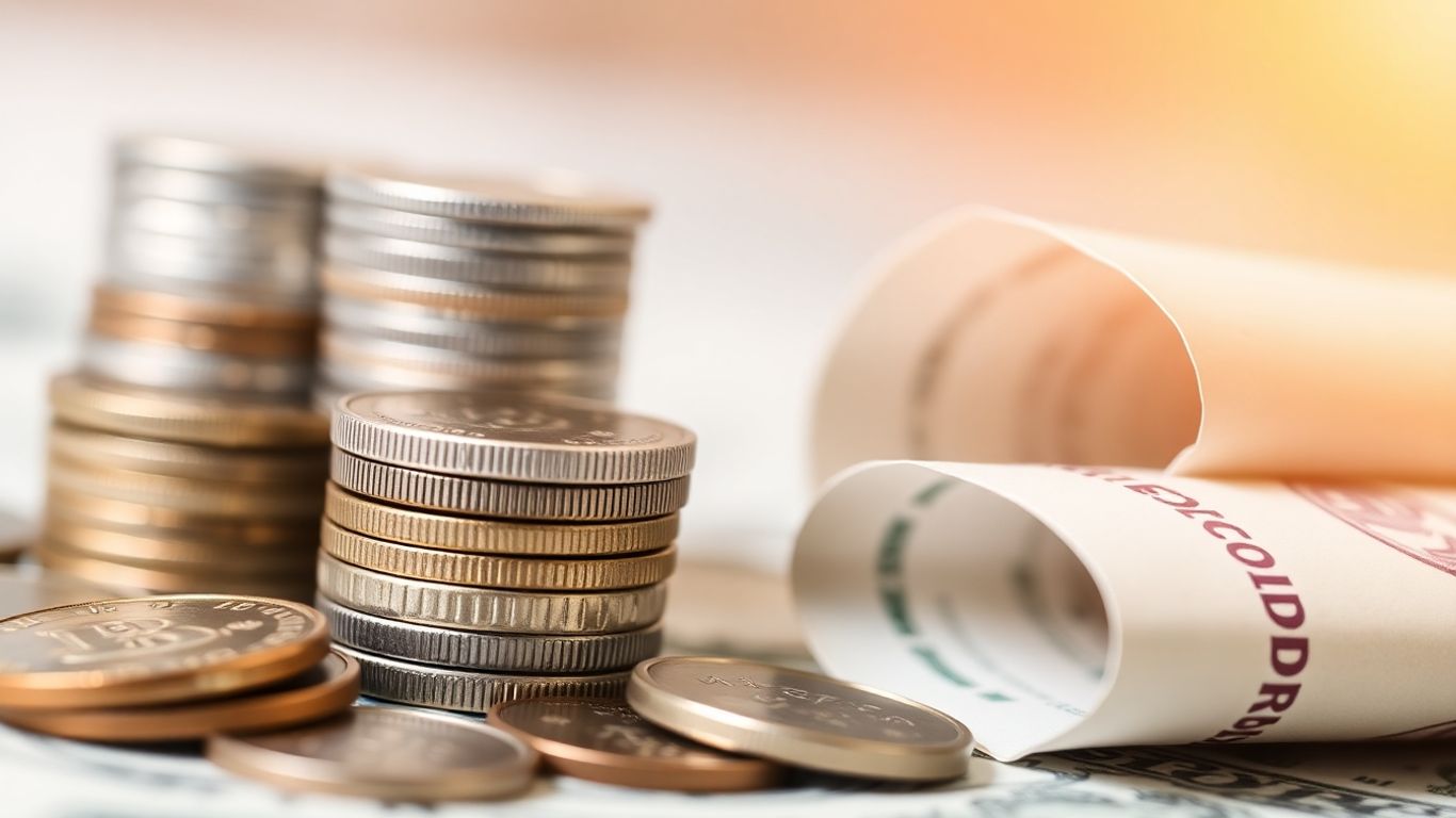 Coins and a bond certificate