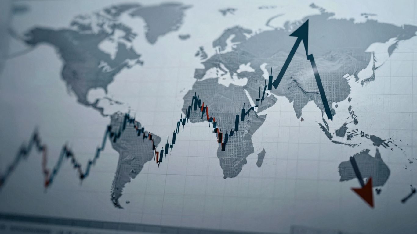 Market structure dynamics visualized with price movement abstract art.