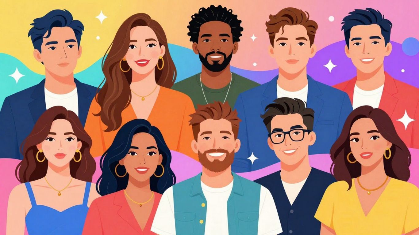 Celebrity news and entertainment scoop illustration