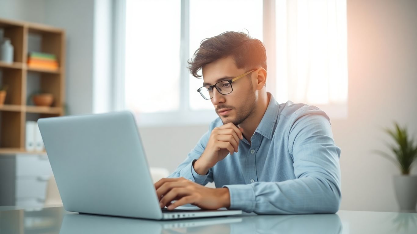 Beginner trader learning about online trading.