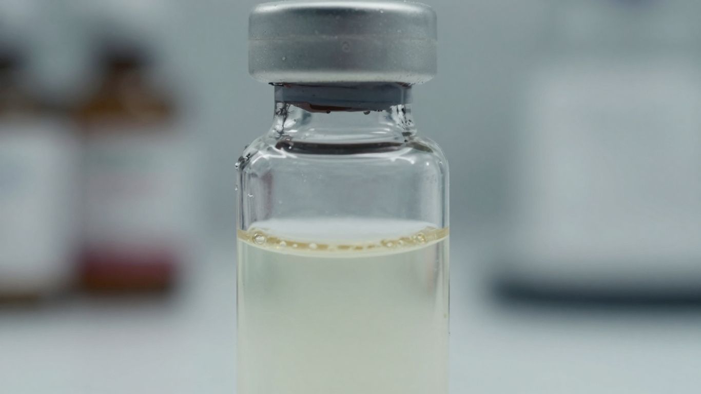 Vial of TB4 peptide for peak performance