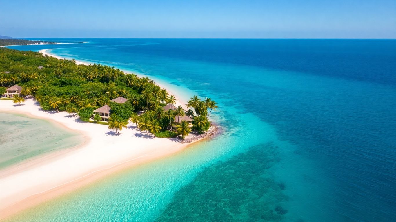 Luxury beachfront villas overlooking a serene tropical beach in Phuket.