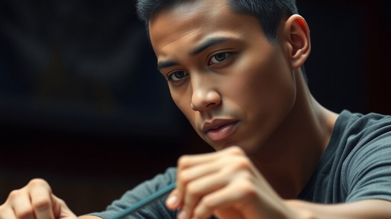 Player focused on improving their game and mindset.