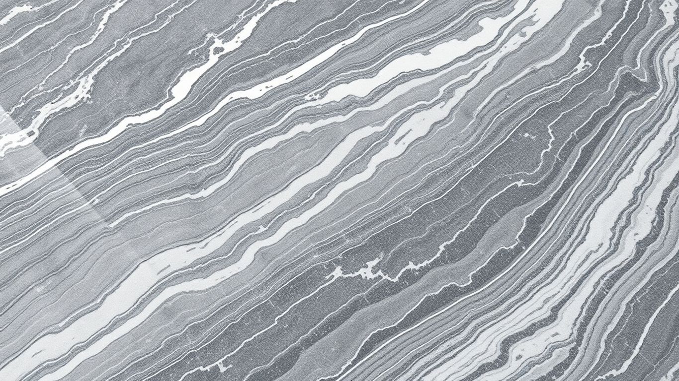 Bardiglio Nuvolato marble with grey and white veins.