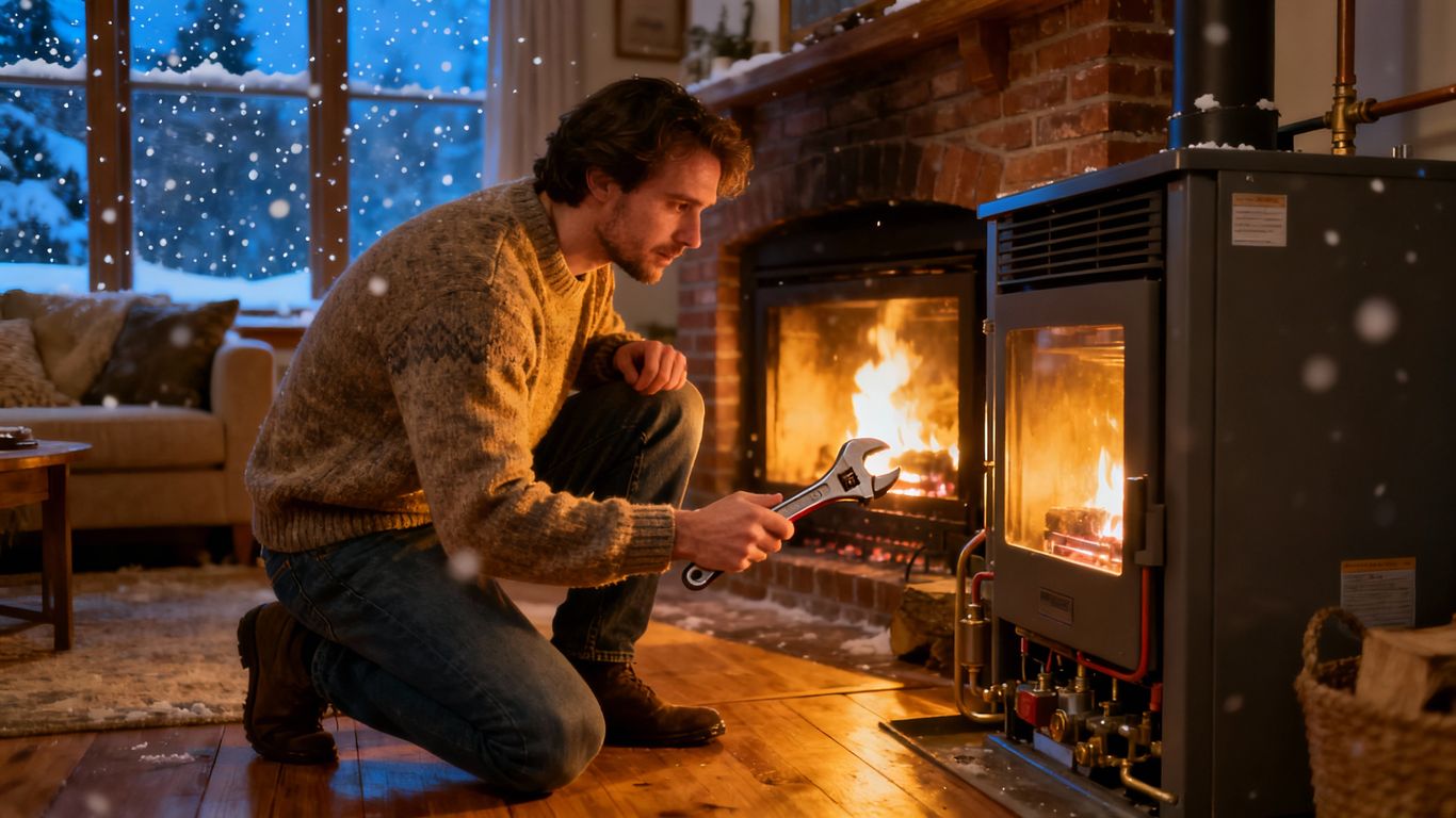 Home heating system inspection for winter preparation.