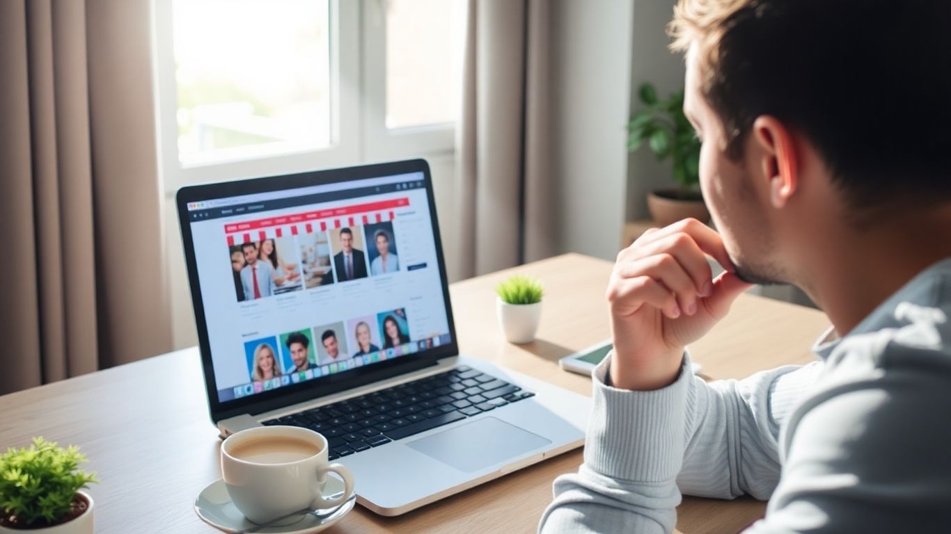 Person considering a dropshipping business on a laptop.