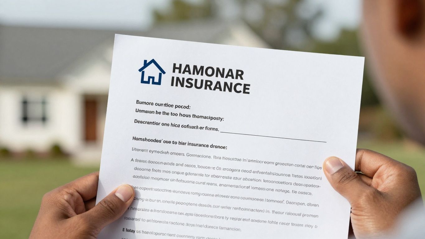 Documento de seguro de hogar y casa.