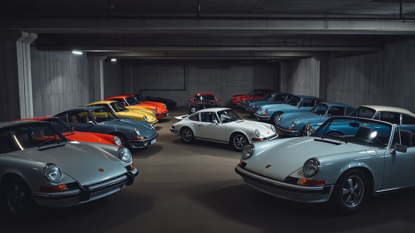 Underground Porsche car collection