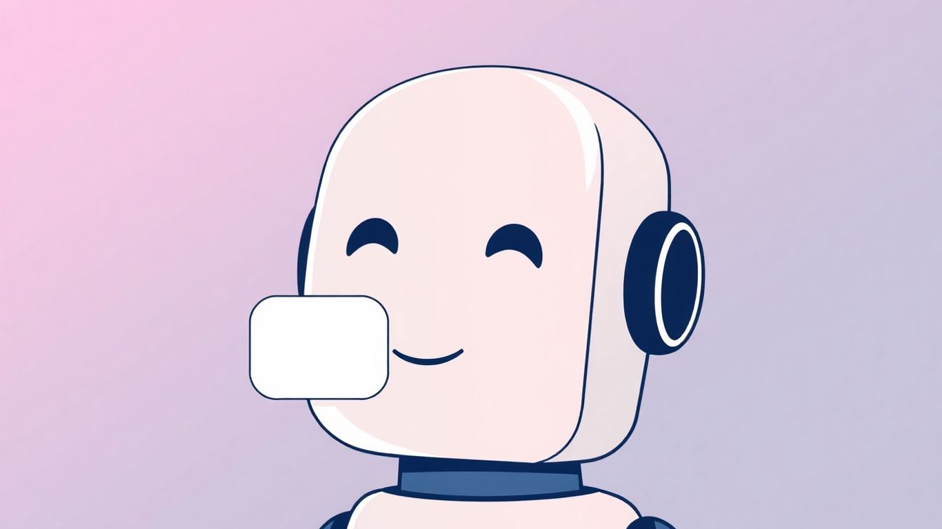 AI chatbot development illustration