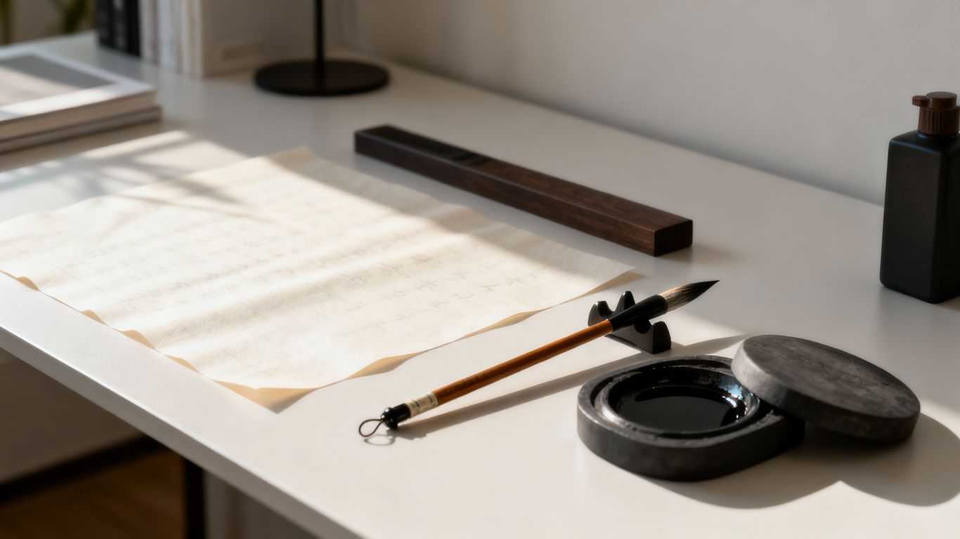 文房四寶的現代風水擺設,提升專注與創造力