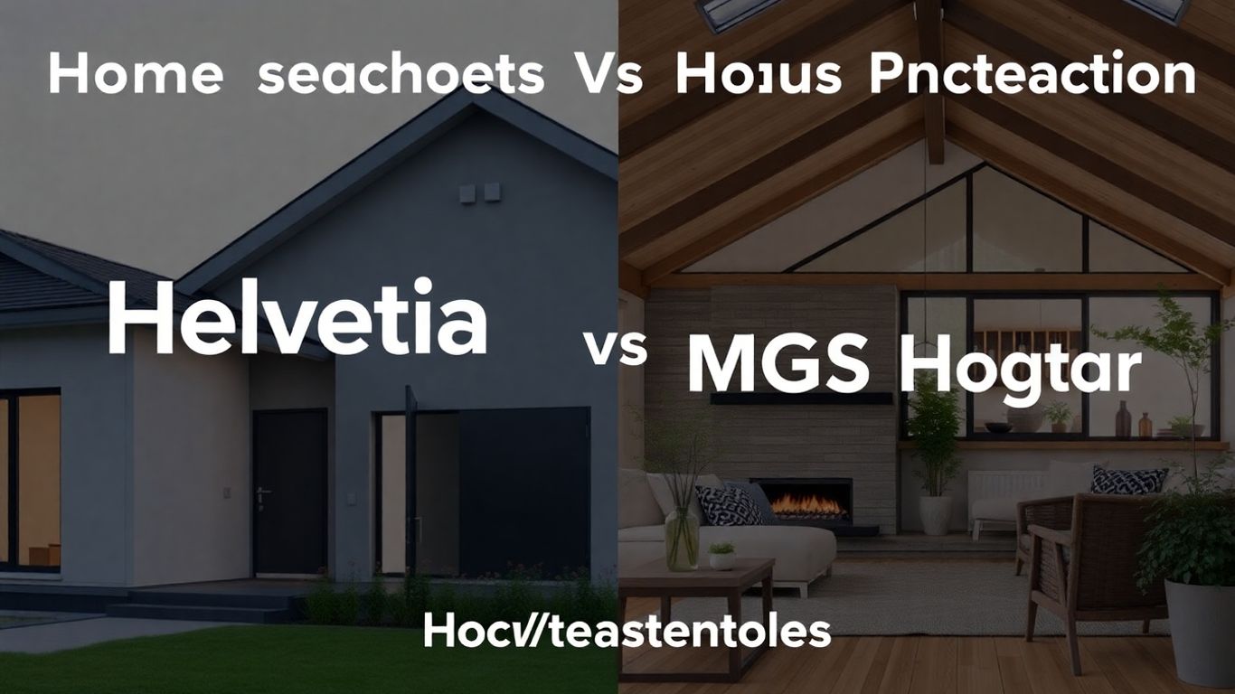 Comparativa de seguros Helvetia y MGS Hogar para casas.
