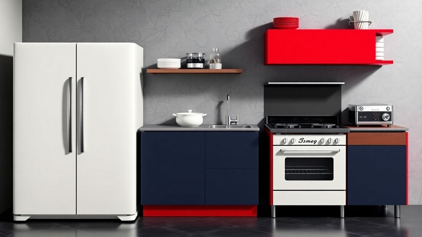 Porsche and Smeg limited-edition kitchen appliances collection.