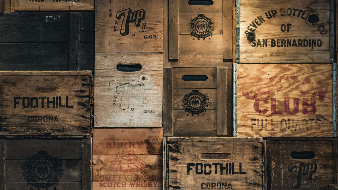 wooden box lot