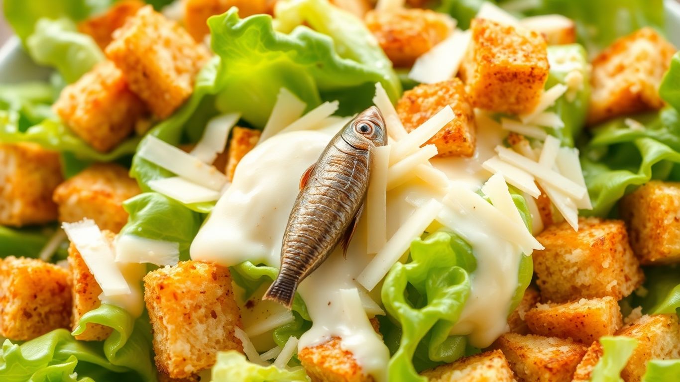 Classic Caesar salad with romaine, croutons, and Parmesan.