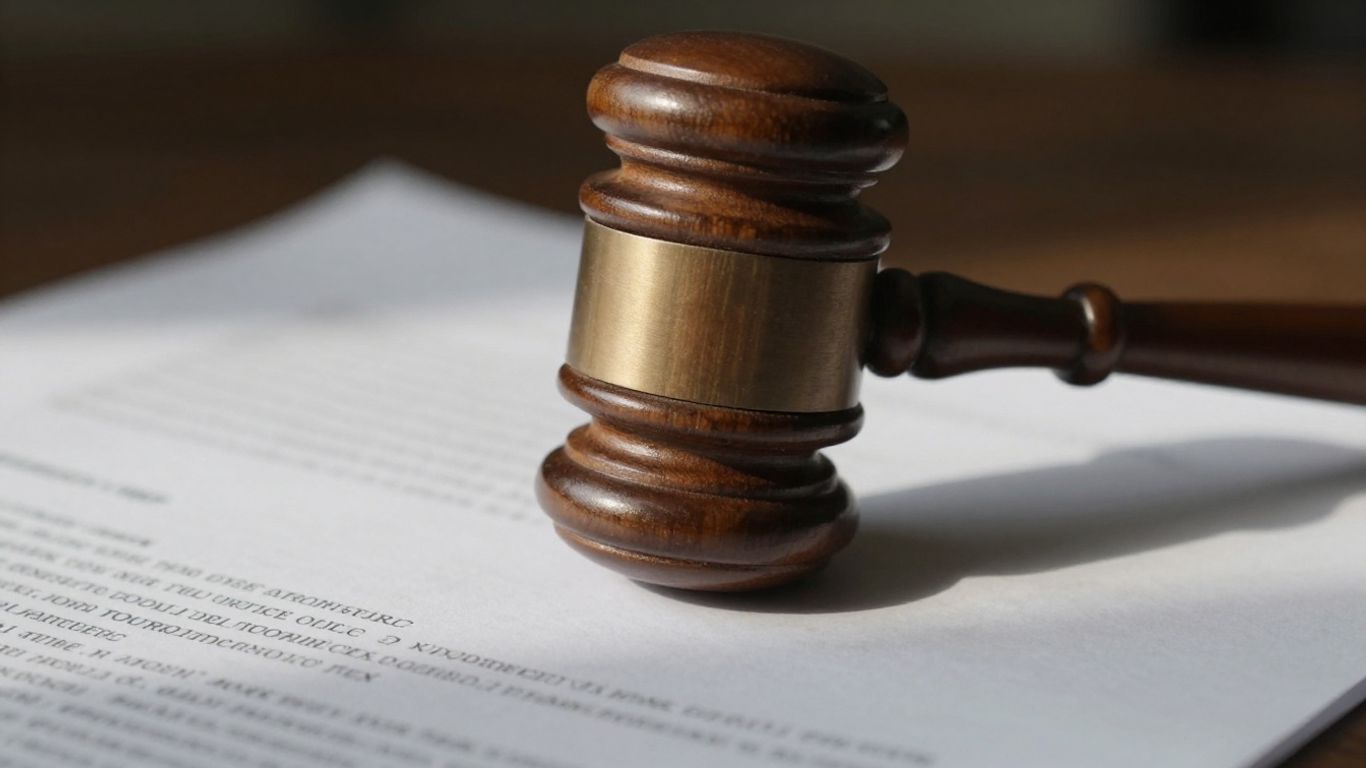 Gavel on legal documents