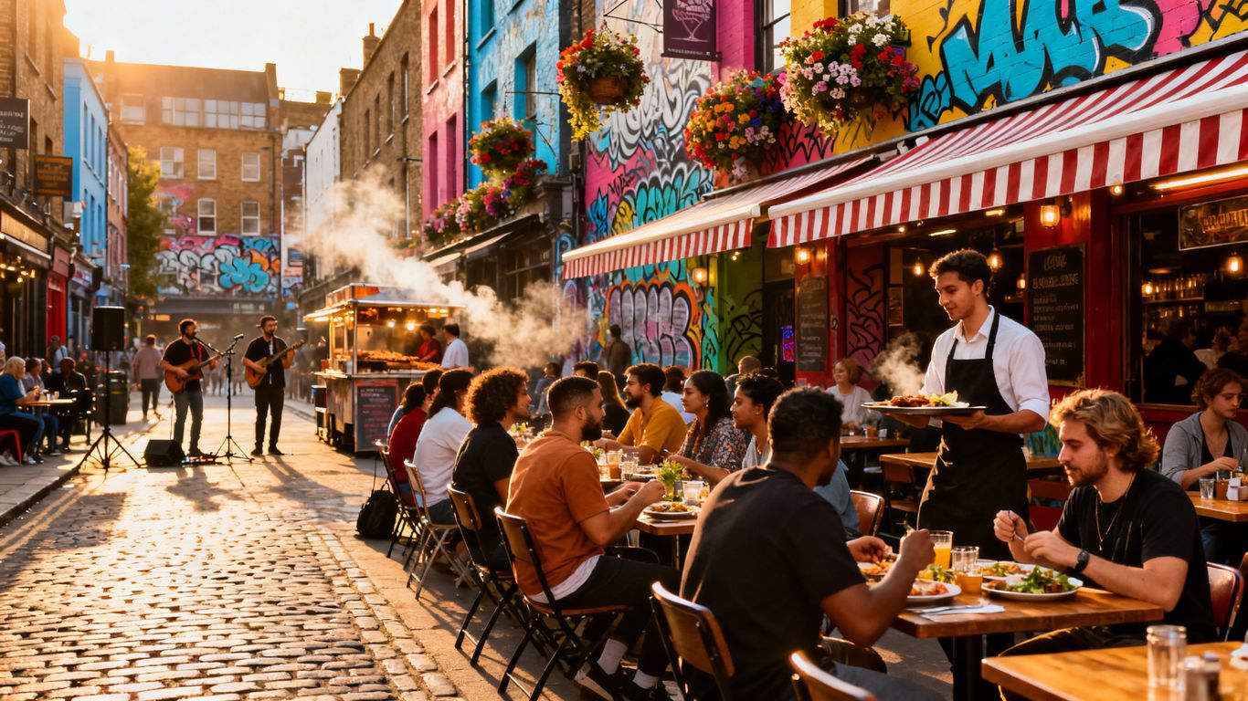 Camden Town restaurants with outdoor dining.