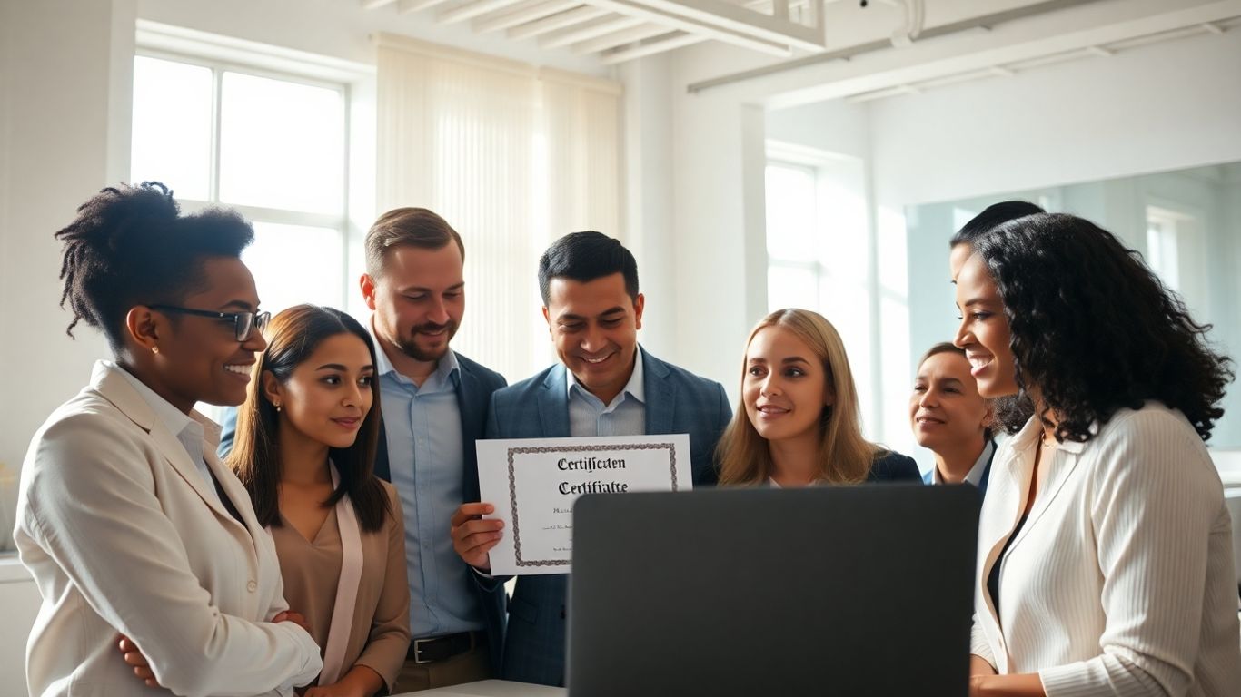 Profissionais escolhendo curso livre reconhecido para 2025.