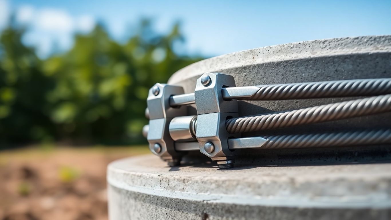 Tamper-proof well seal on a water well.