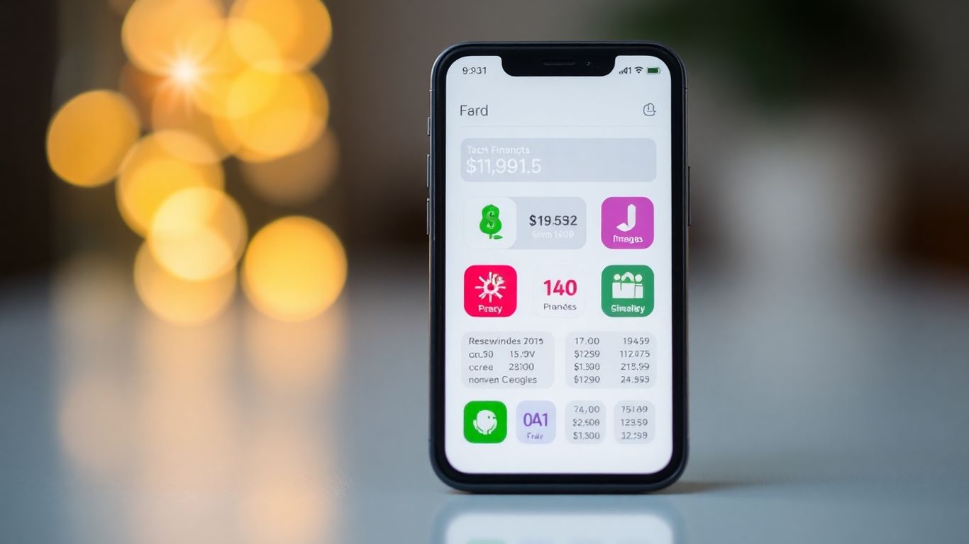 Budget app on a smartphone screen.