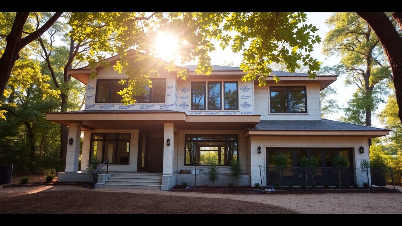 Chastain Park custom home construction site