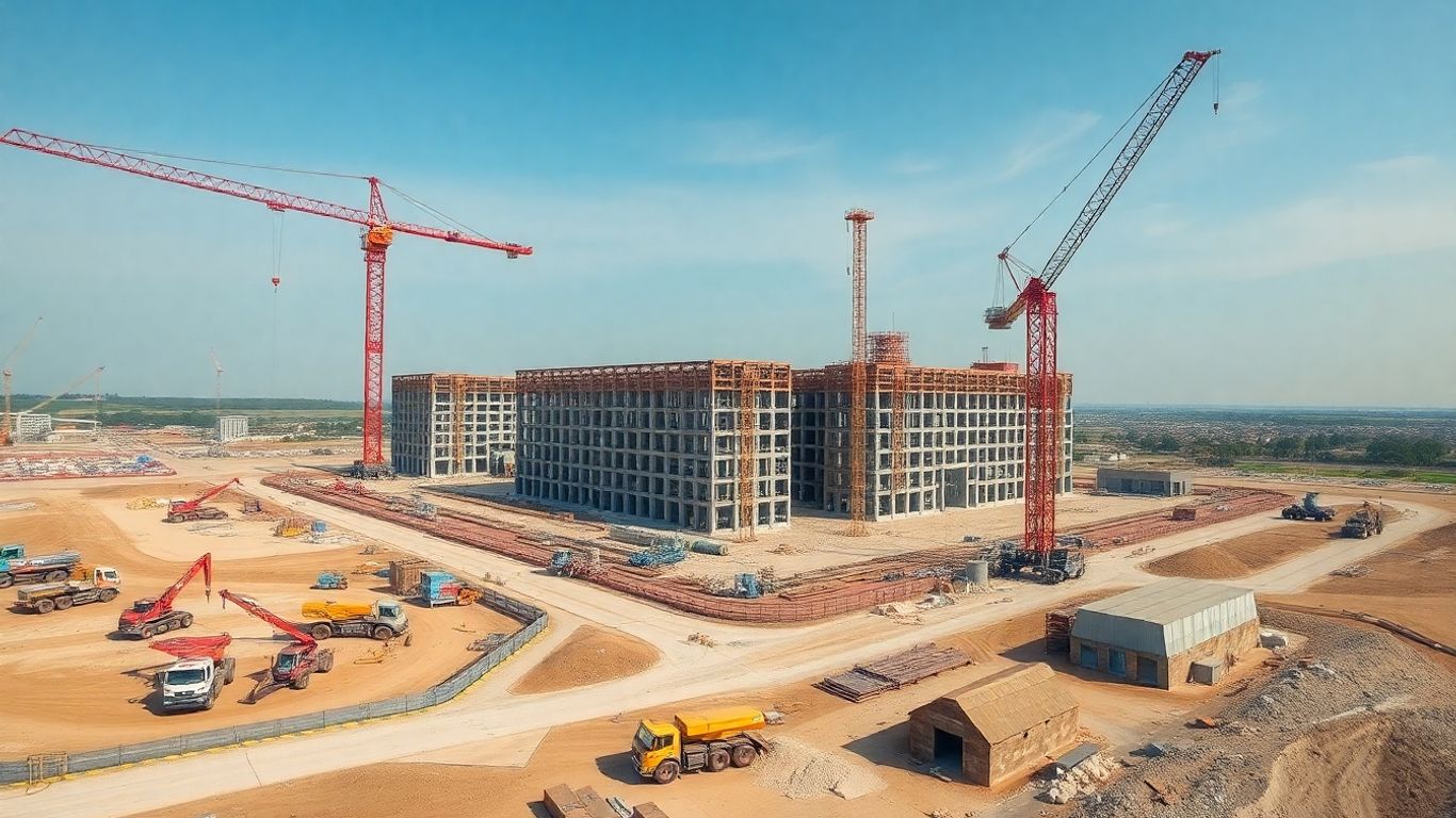 Proiect de infrastructură națională în construcție.