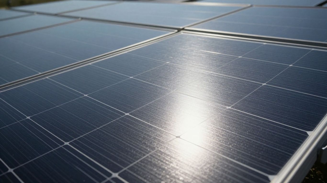 Panneaux solaires nouvelle génération sous le soleil.