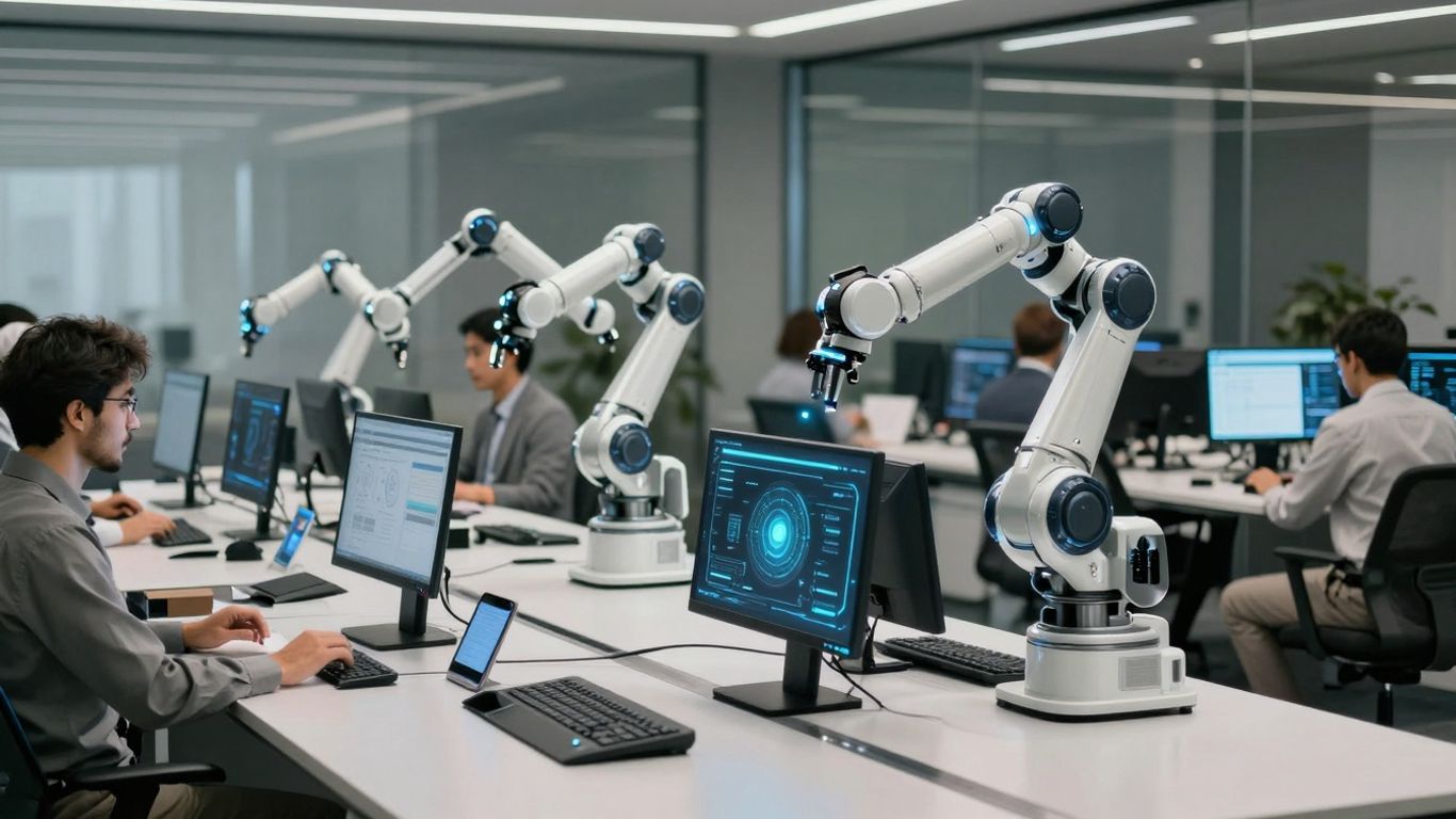 Automatizare digitală extinzându-se în companii.