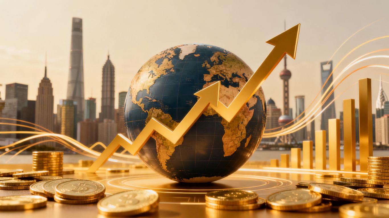 Global economic overview with investment growth.