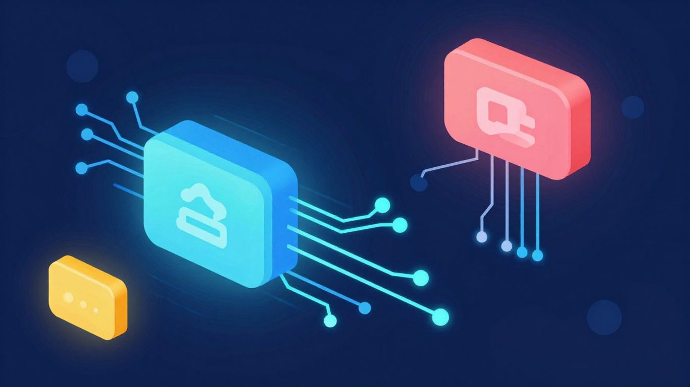 Abstract AI circuits with a game-like feel.