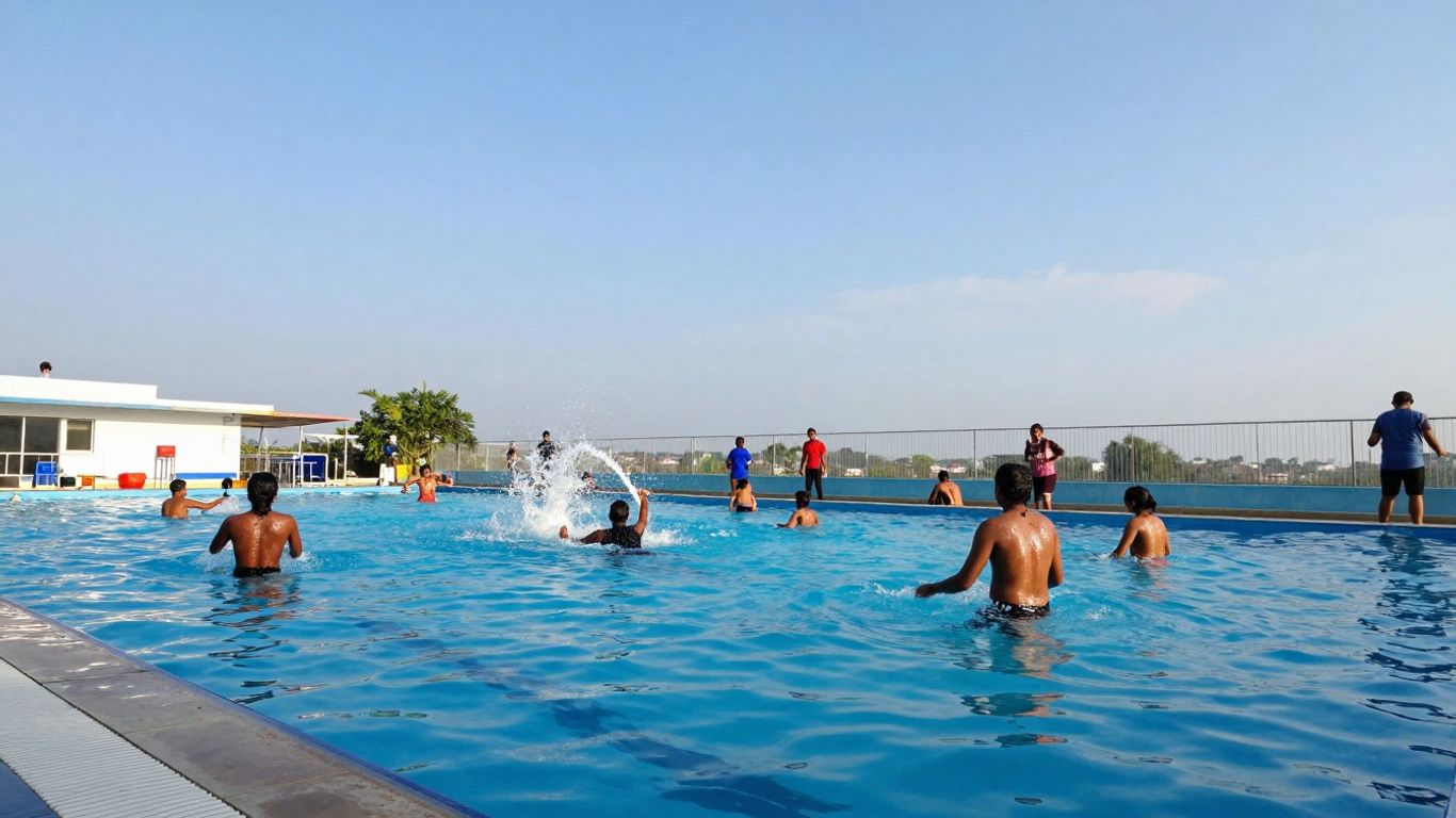 Paragon Swim Centre pool with swimmers enjoying the water.