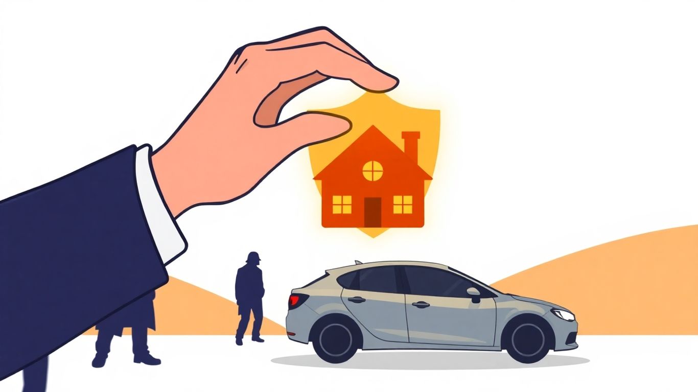 Secured loans protecting assets with a shield.