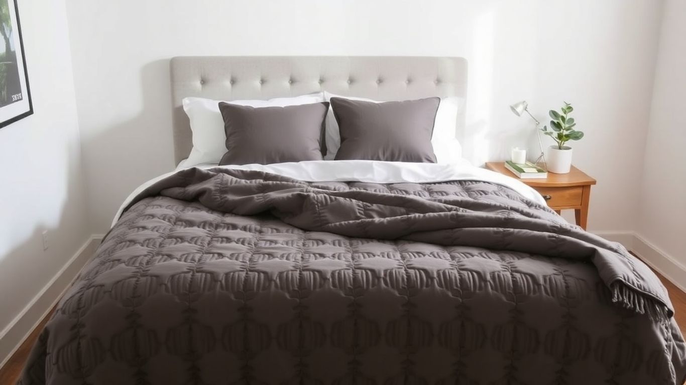 Bedsure quilt set on a modern cozy bed