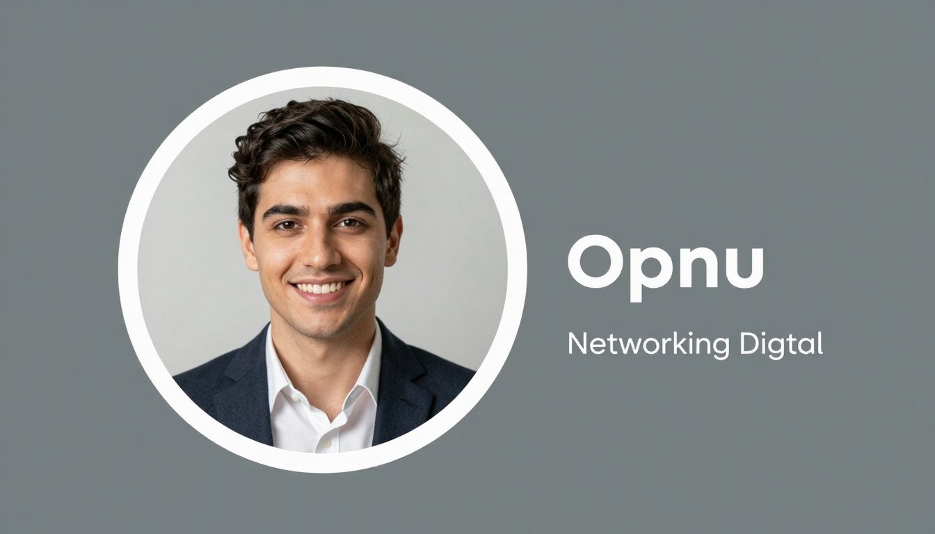 Capa com imagem de perfil profissional, destaque em networking digital