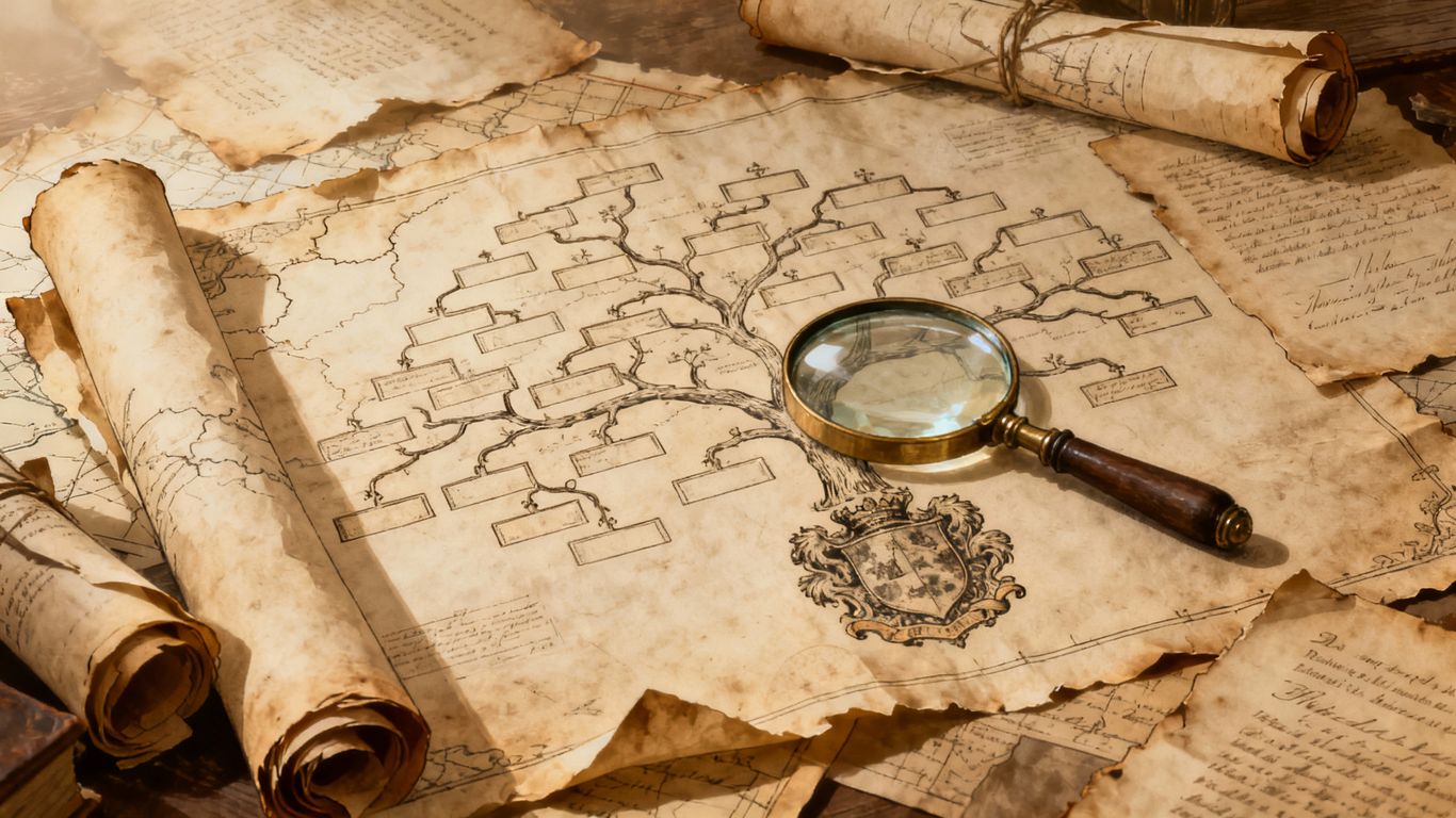 English last name origin map and family trees.