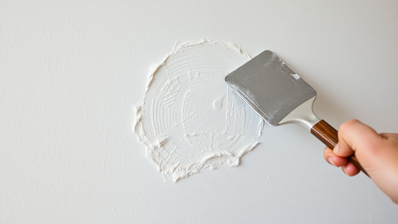 Wall patching and priming for a smooth finish.
