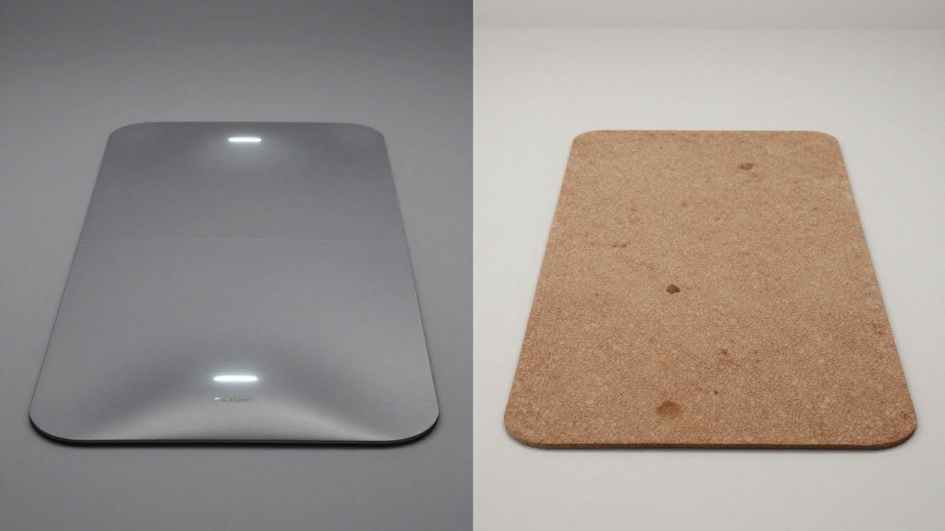 PEMF mat and grounding mat side-by-side.