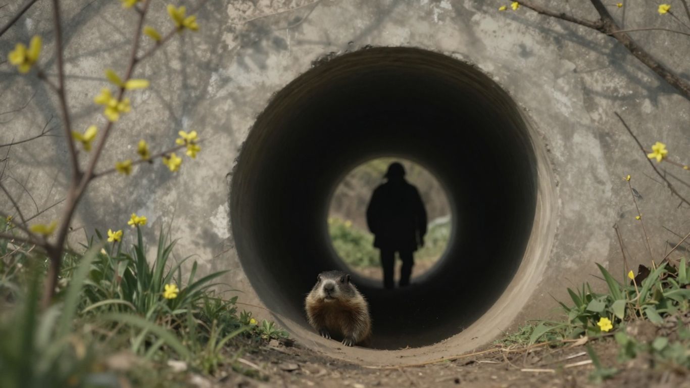 Person walking out of darkness into spring light.