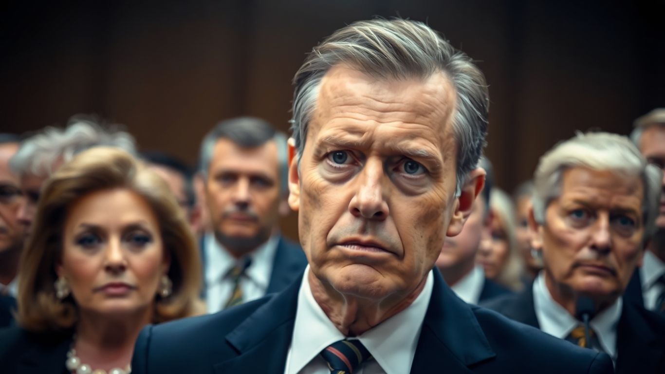 Vedete în fața unei clădiri juridice, cu expresii serioase.