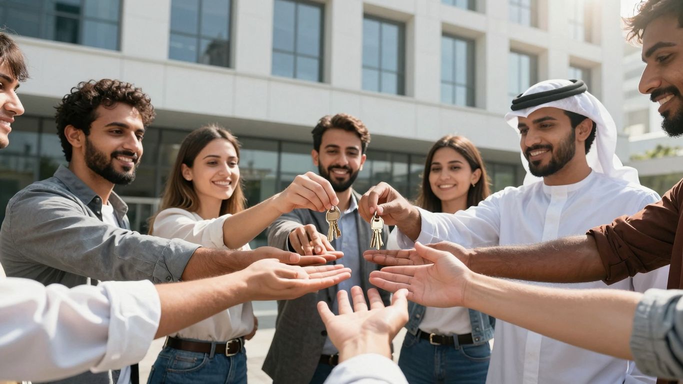 People collaborating to end homelessness in the UK.