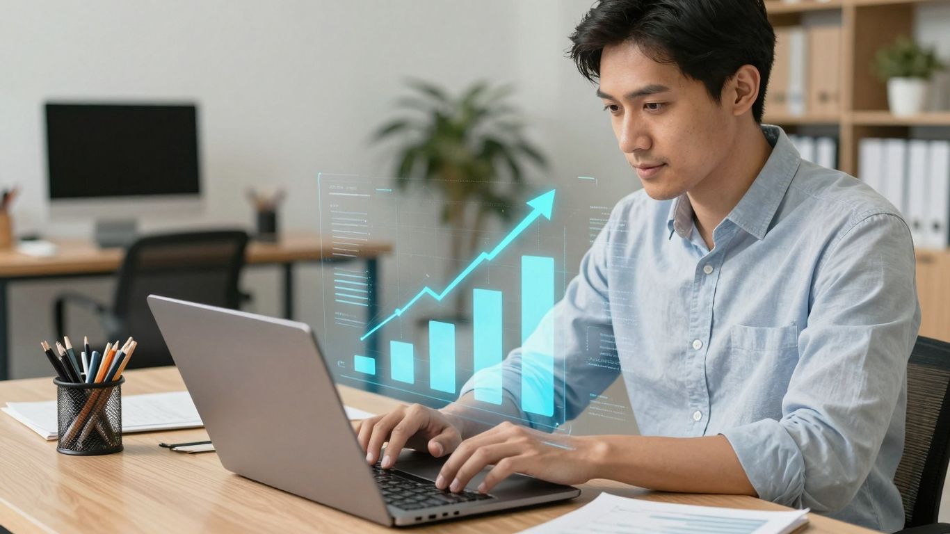 Ecommerce SEO expert optimizing online sales with digital tools.