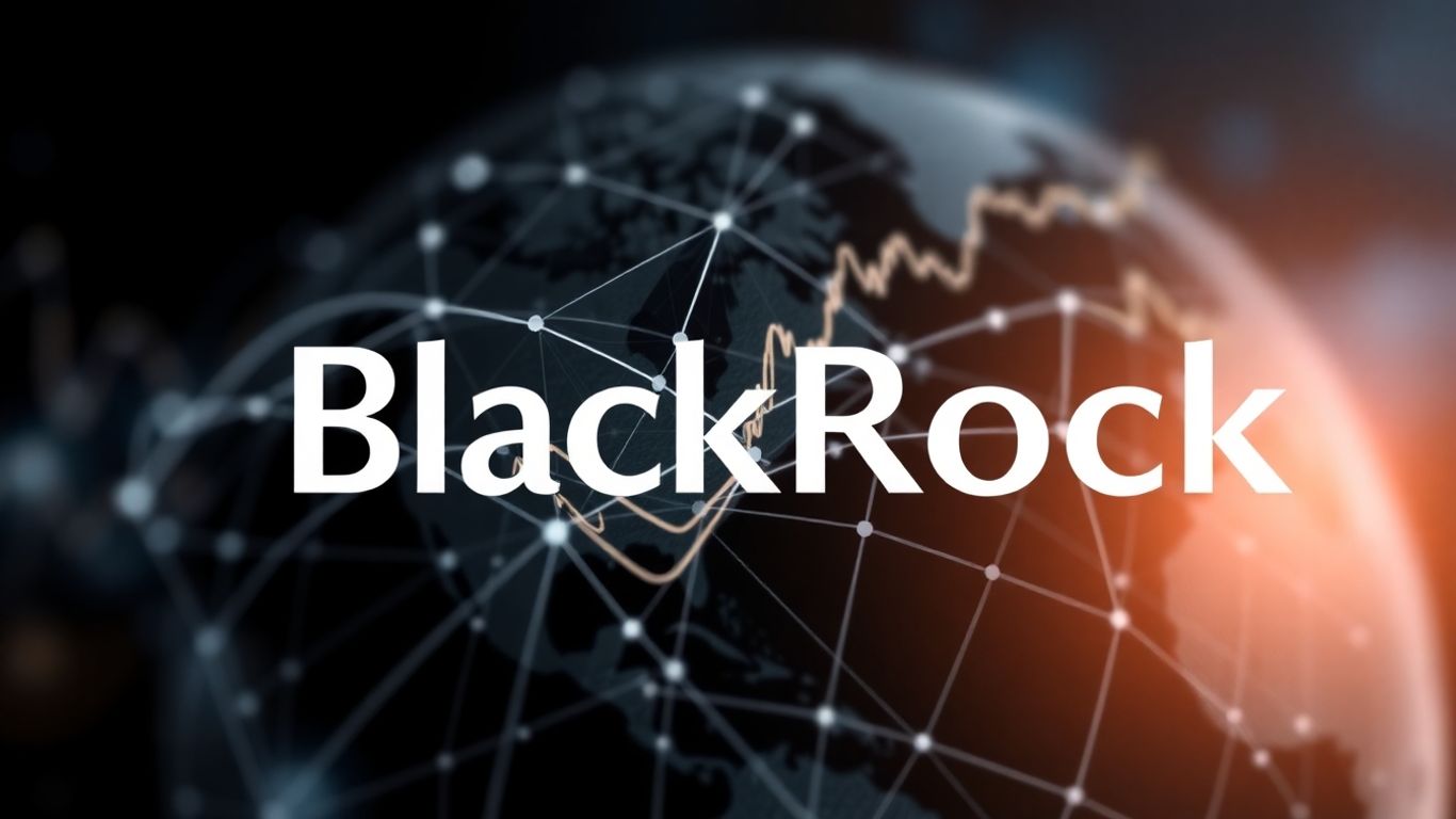 BlackRock investment market abstract financial imagery