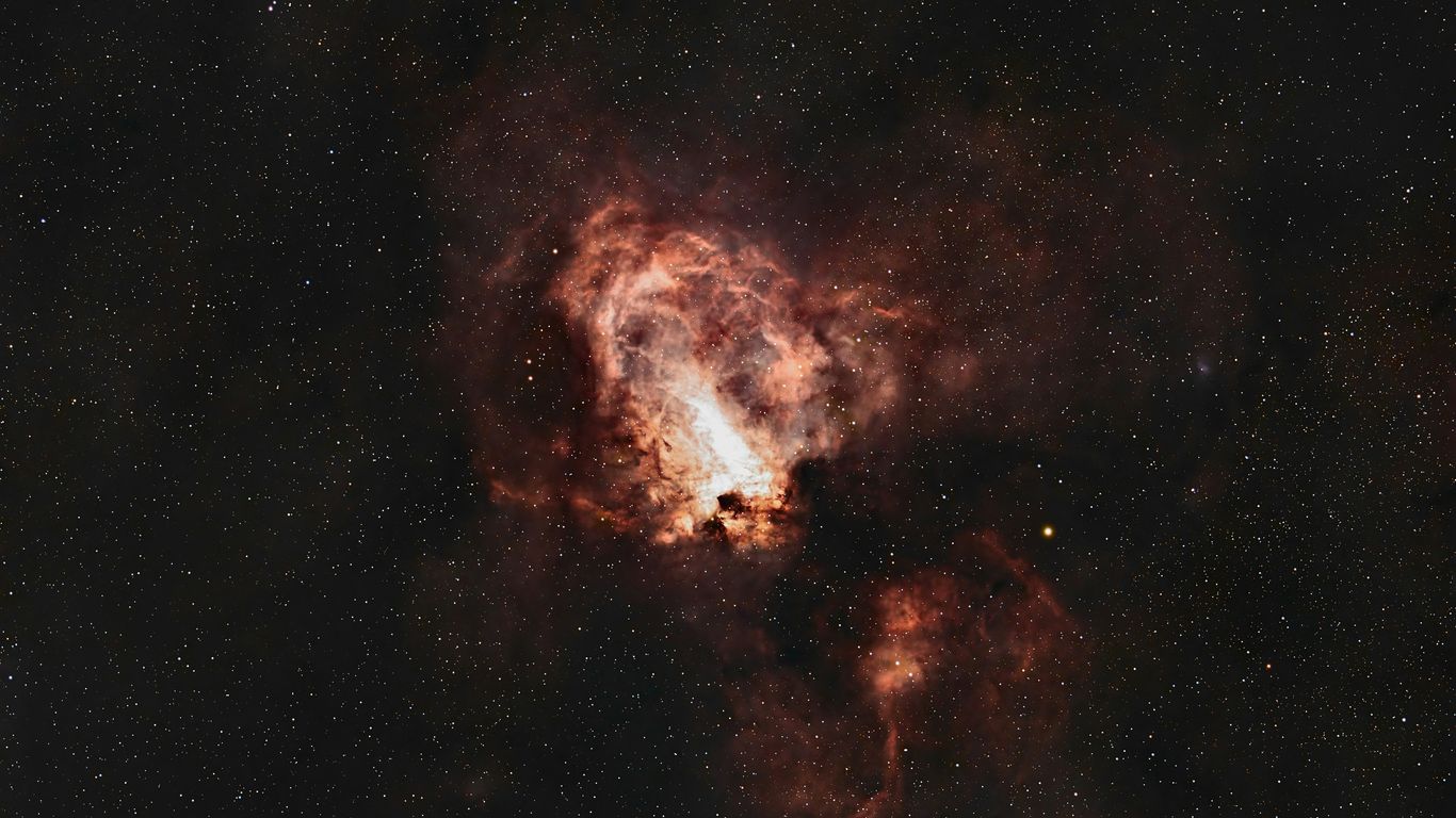 A very large star in the middle of the night sky