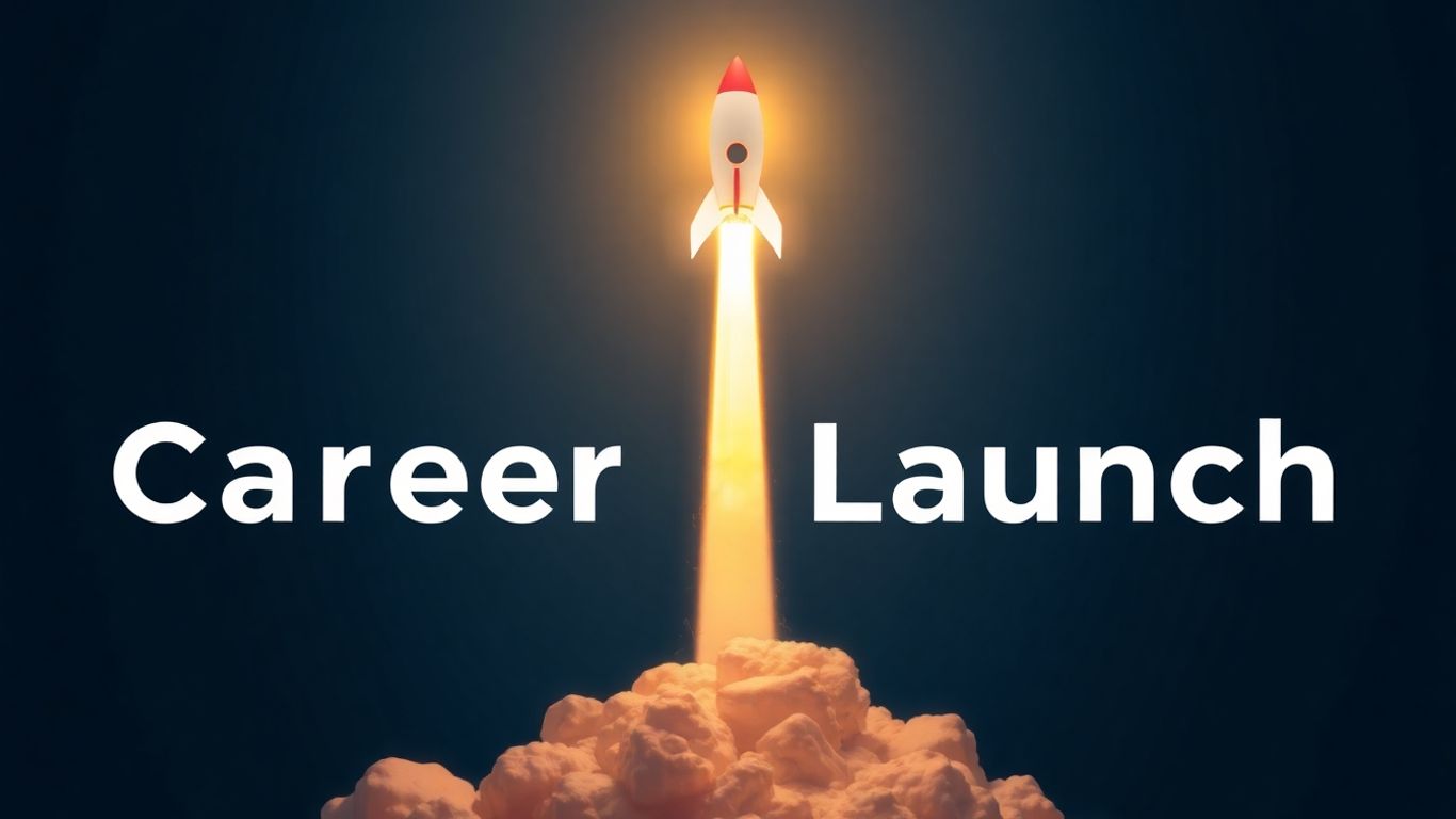 Rocket launching, symbolizing career growth and PPC internships.