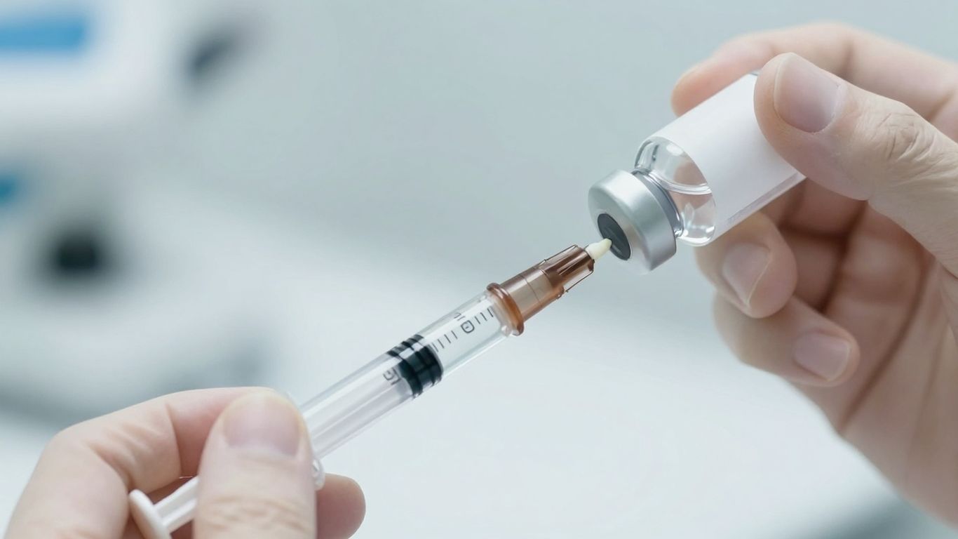 Lipotropic injection preparation in a clinic