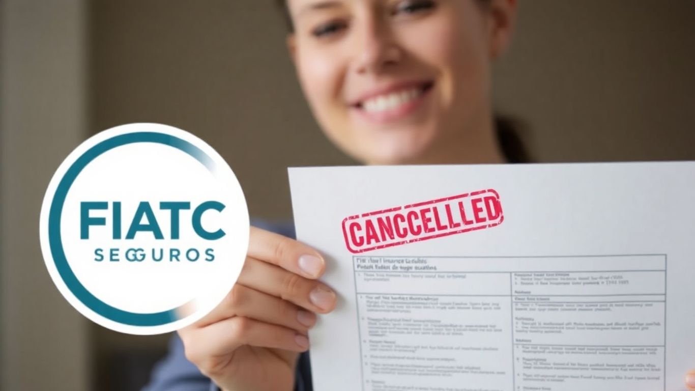Persona cancelando seguro de FIATC Seguros.